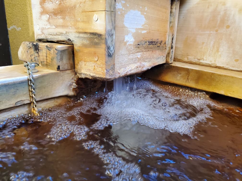 源泉かけ流しの温泉